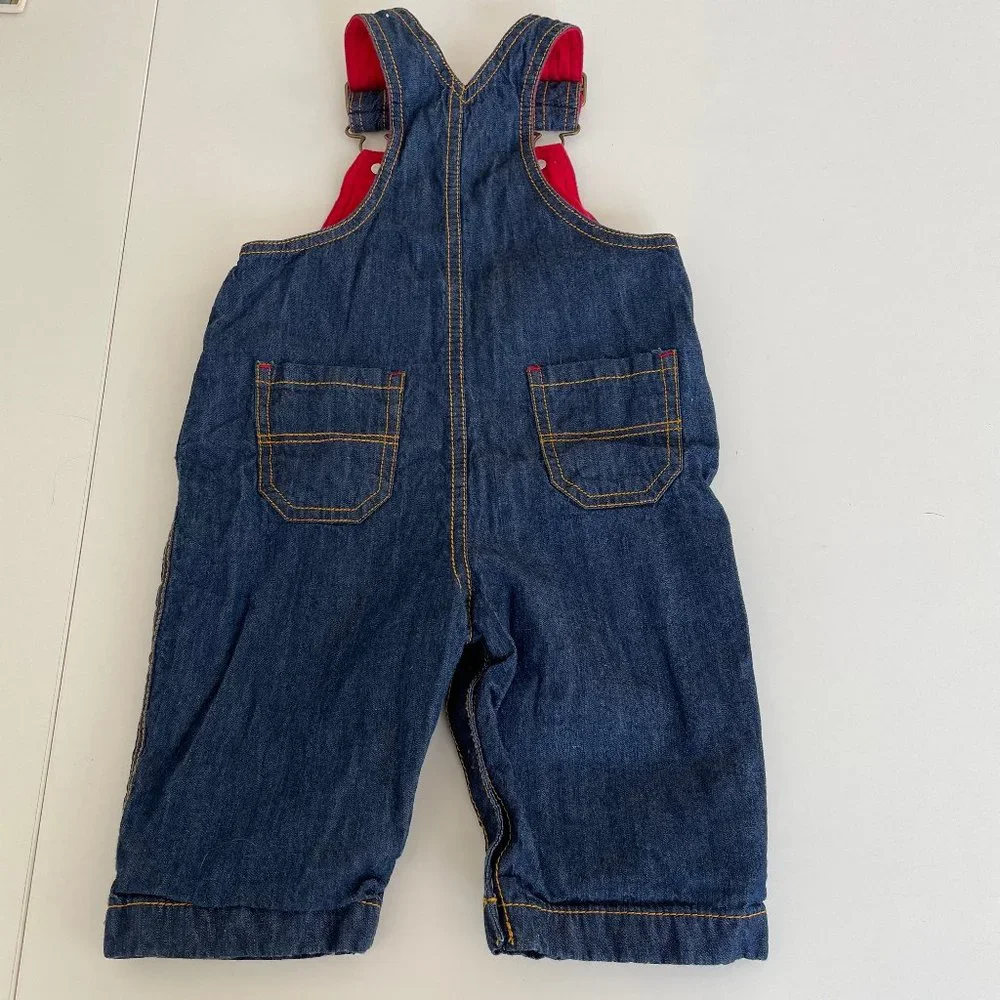 Kitestrings Bib Overalls & Sweater Cotton Animal Ear Striped Set - Picture 4 of 16
